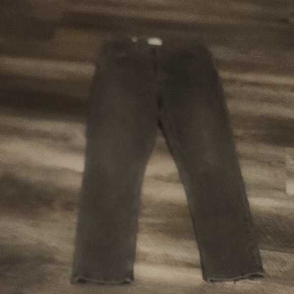 Agolde Riley High Rise Straight Crop Jeans in Charcoal Size 29 - Picture 5 of 8